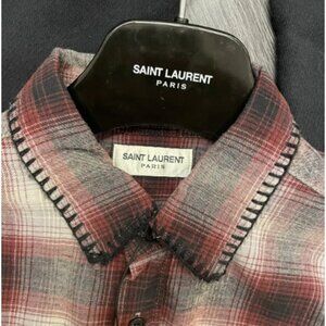 Hedi Slimane × Saint Laurent Paris × Yves Saint Laurent Runway Flannel